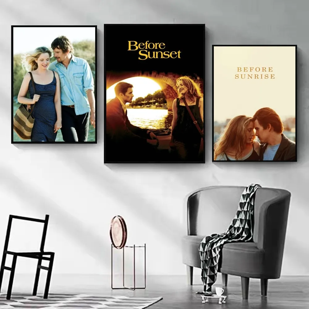 بيلا قبل شروق الشمس قبل غروب الشمس ملصق فني ، ملصق ورقي مقاوم للماء ، قهوة ، منزل ، بار ، غرفة ، ديكور حائط ، 1 روض #3