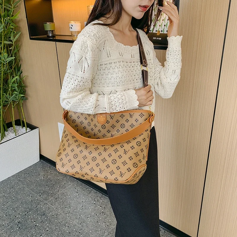 Модная сумка через плечо большой вместимости на молнии, высококачественная женская сумка через плечо с ремешком-цепочкой, элегантная дизайнерская сумка