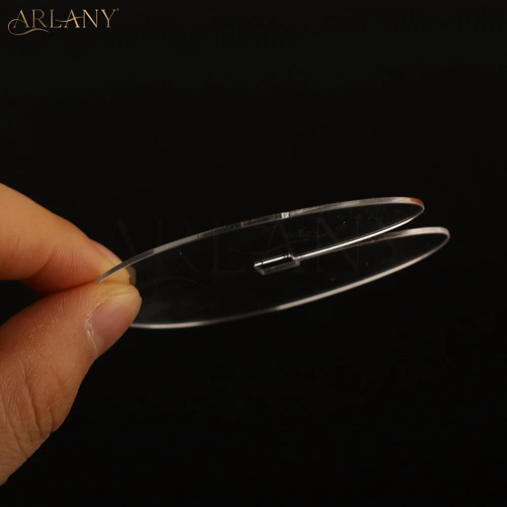 ARLANY 10Pcs Acrylic Hair Extension Heat Fusion Protector Shield Guards Transparent Protective Plates for K Tip Hair Extensions