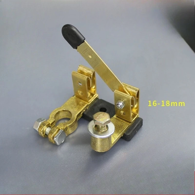 Car Battery Power Off Switch Pure Copper Thickened Positive Negative Terminal Disconnect Switch Anti Leakage Protection