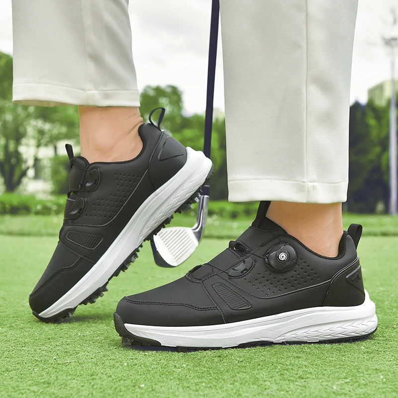 

Golf shoes unisex motion shoes four season rotating buttons fashion breathable comfortable non slip wear-resistant sports shoes