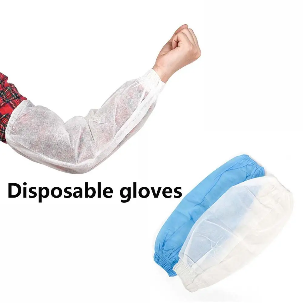 Cleaning Kitchen Non-woven Fabrics Resistance Oil Gloves Long Sleeve Oversleeve Sleeve Covers Disposable Oversleeve Arm Sleeves