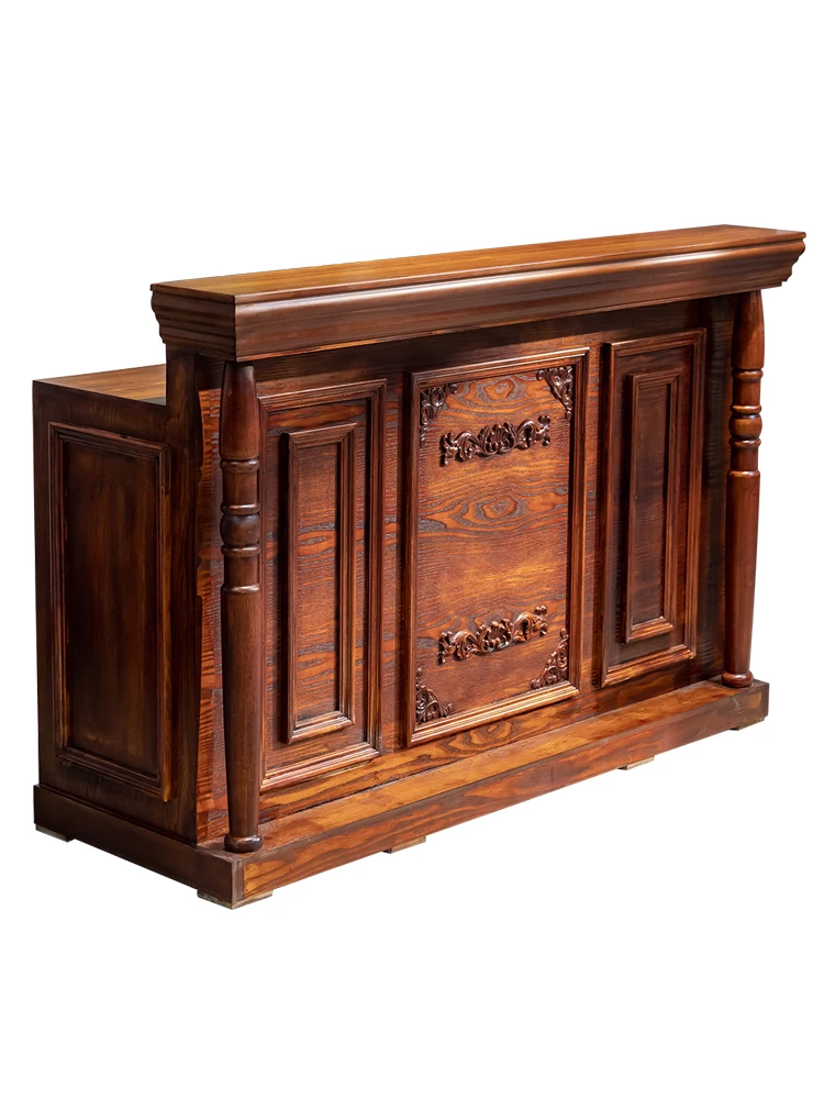 European cash register store, small cash register, bar clothing store, American vintage front desk, barbershop, counter free shi