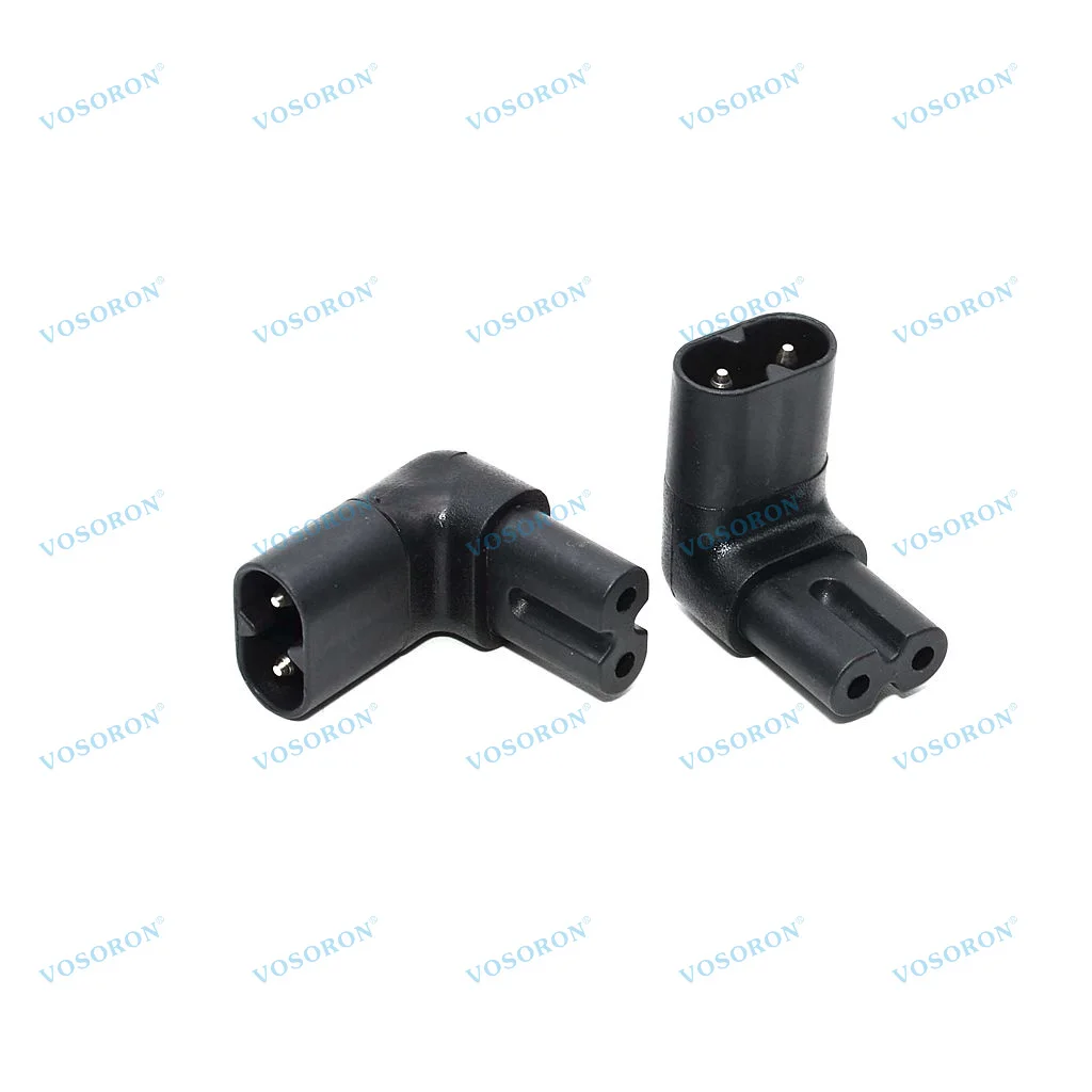 Figure 8 IEC 320 IEC320 iec C7 to C8 90 Degree UP Down Left Right Angled AC Power Adapter Male Female Extension connector