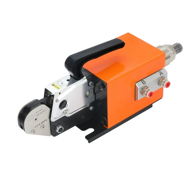 AM6-4 Pneumatic Wire Crimper 0.25-10mm, Tubular Terminal Crimping Machine with 4/6 Sides Die-Free VE Needle Crimper