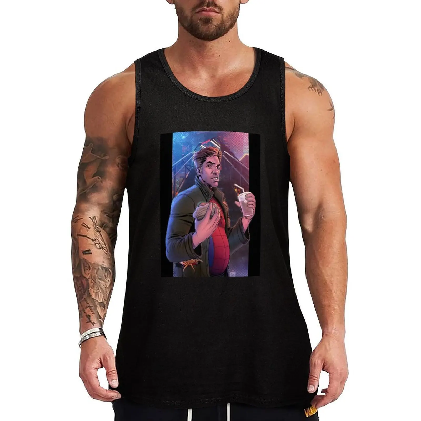 

Peter B. Parker Tank Top gym sleeveless gym shirts male anime t-shirts