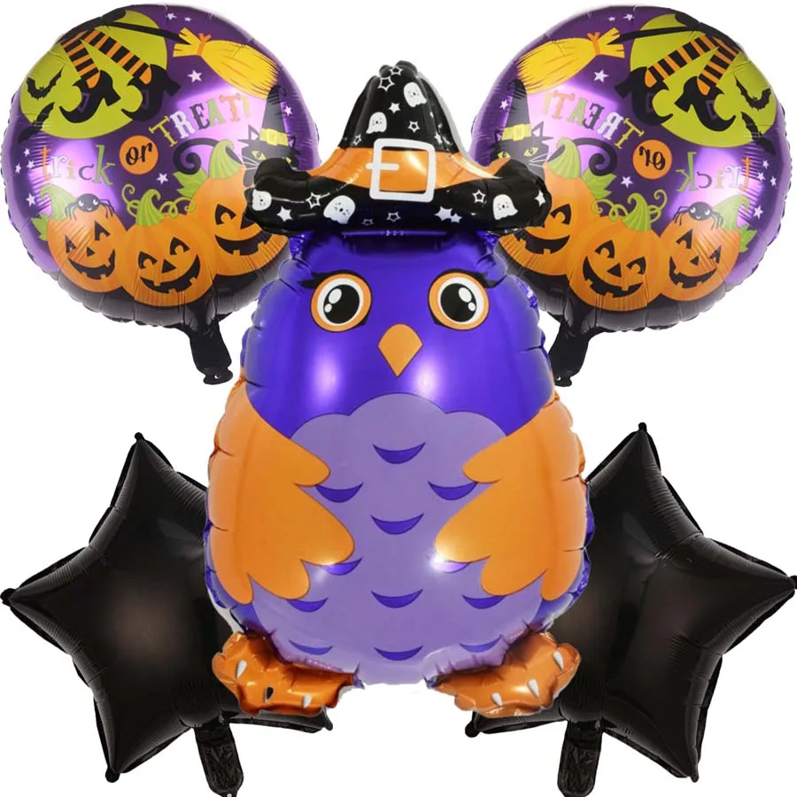 1 قطعة هالوين اليقطين القلعة الهيكل العظمي موضوع الدائمة الألومنيوم فيلم بالون شبح مهرجان الاحتفال الديكور لوازم الحفلات #1