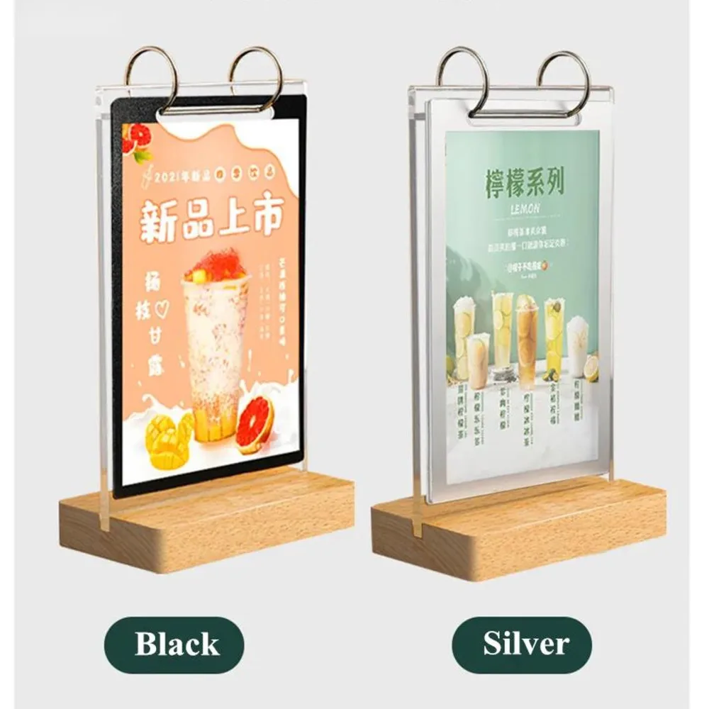 

A4 210x297 мм, поворот страницы, ресторан, меню, держатель для бумаги, подставка для фотографий, фото, рамка для плаката, деревянный акриловый держатель для вывески, подставка для дисплея