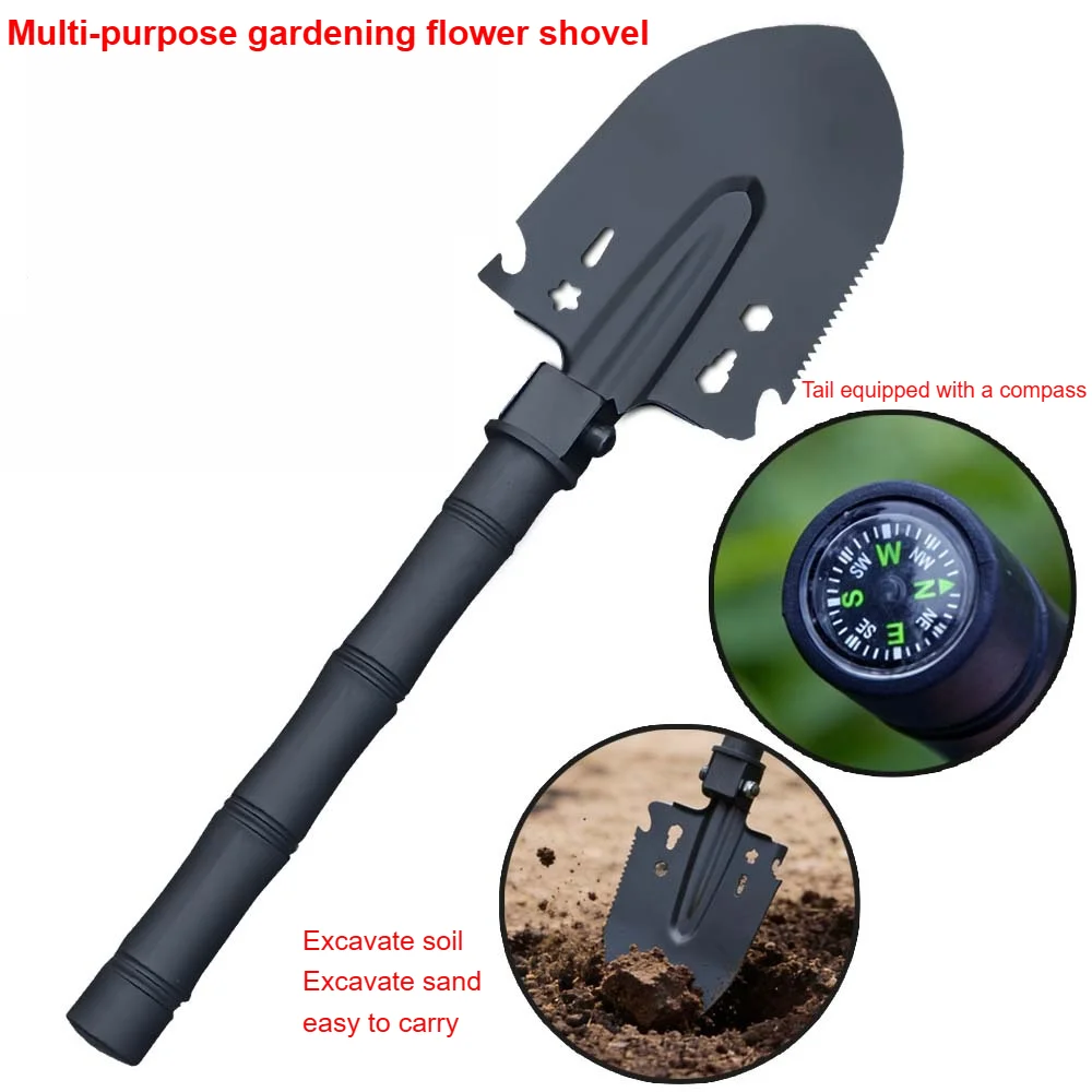 Multifunction Camping Shovel Military Entrenching Tool Survival Spade for Hiking Fishing Gardening Outdoor Use