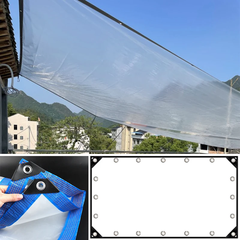 

0.1mm Transparent Rainproof Cloth Home Window Windproof Keep Warm Film Balcony Succulent Plant Waterproof Cover PE Tarpaulin