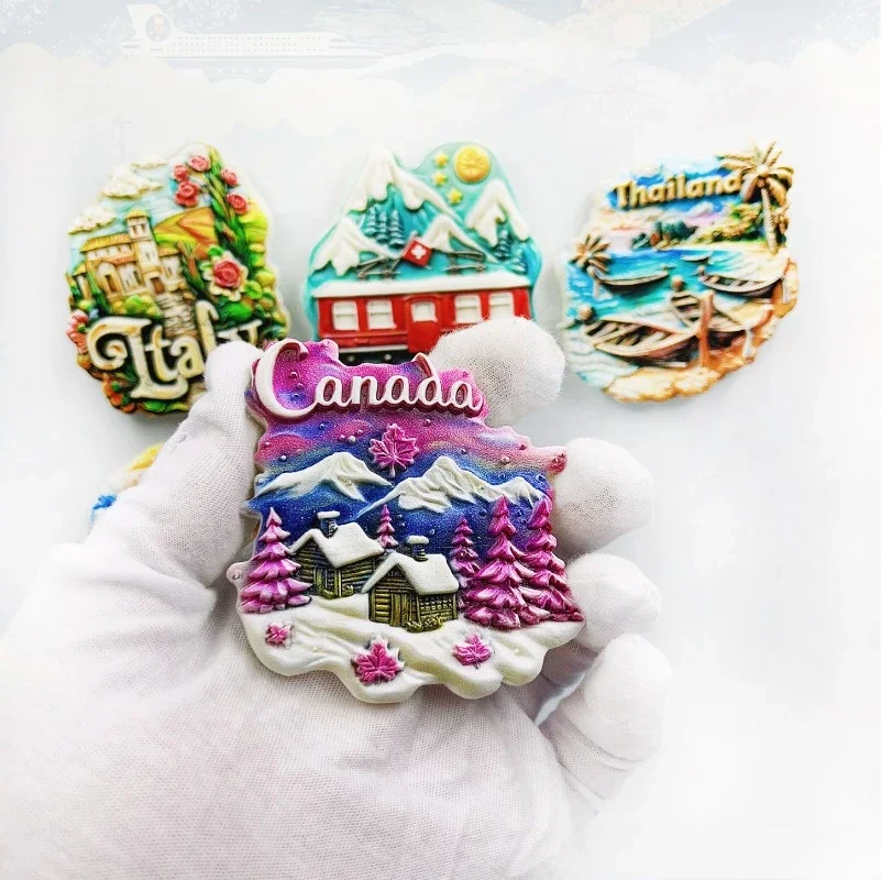 World Refrigerator Stickers Gifts and Souvenirs From Various Countries Instagram Style Designer Home Decoration Stickers