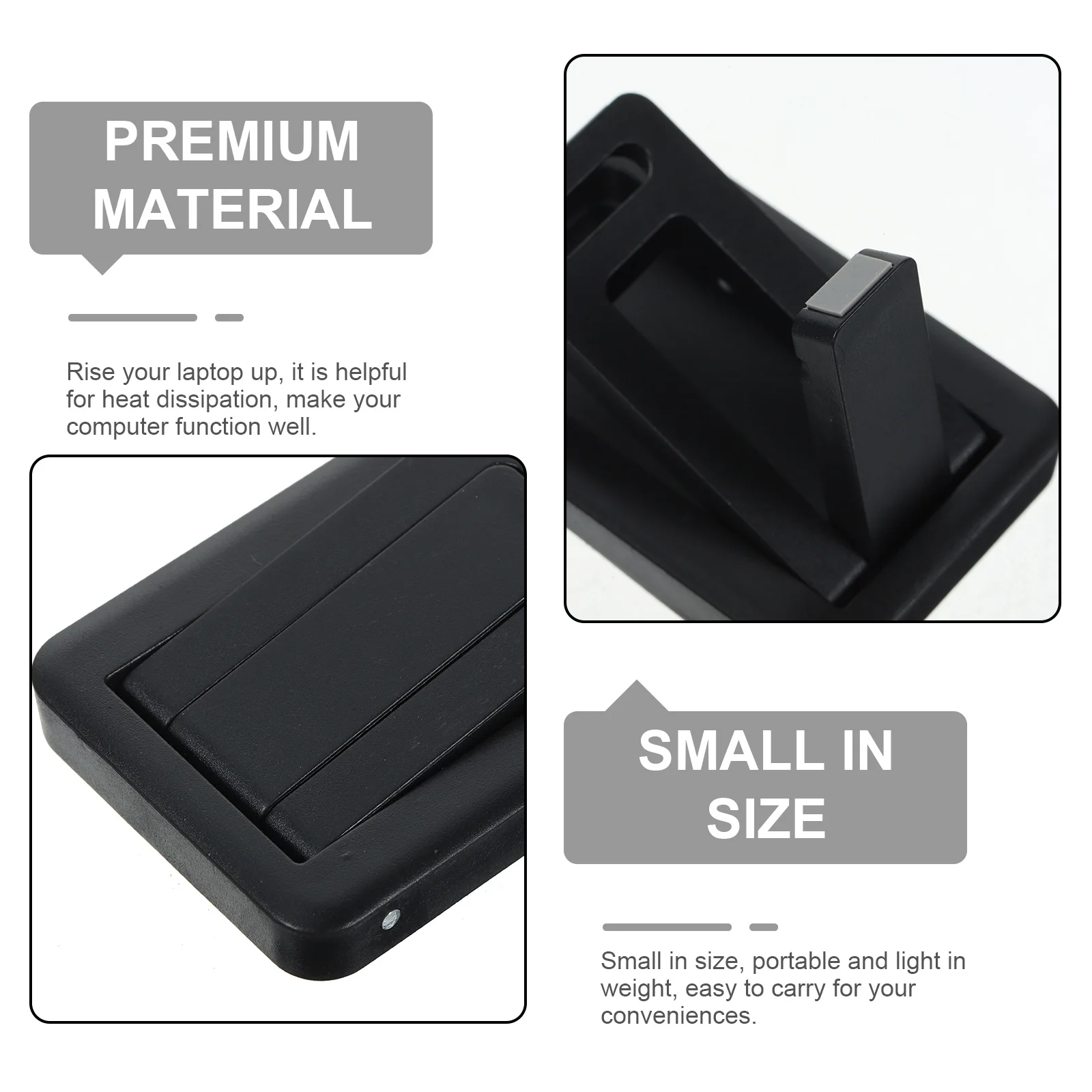

2 шт. подставка для ног для ноутбука, клейкая портативная охлаждающая подставка для рассеивания тепла и эргономичного комфорта дома, офиса, школы