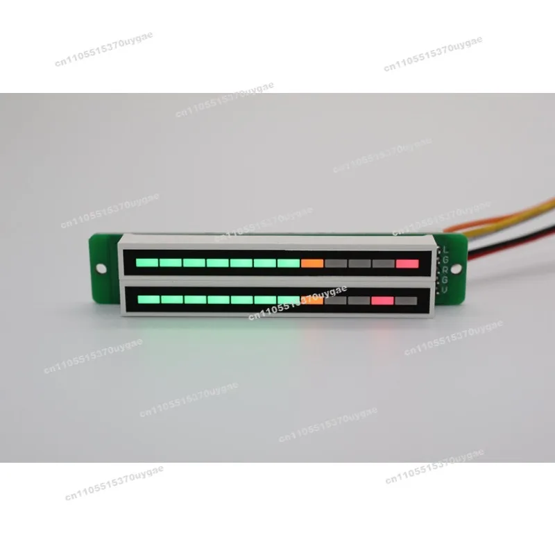 Dual 12-bit Dual-channel LED Music Spectrum Level Indicator (7 Green, 2 Orange, 3 Red)