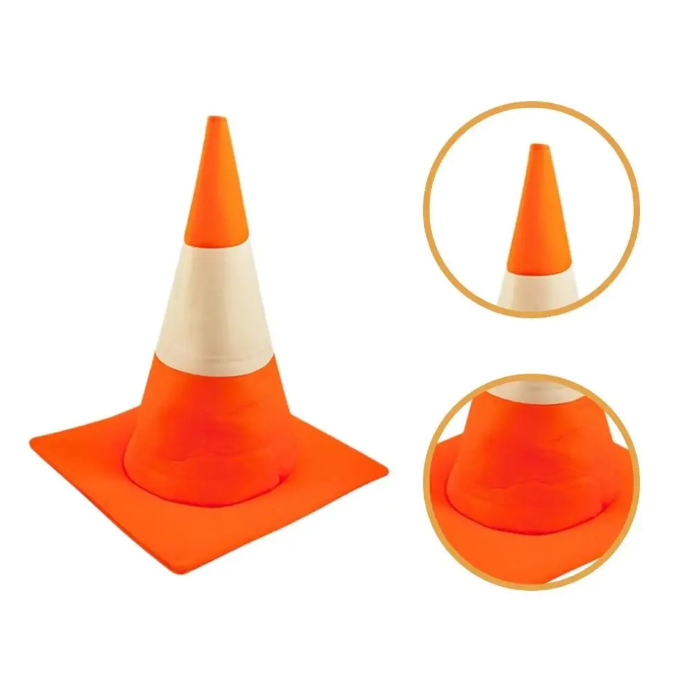 Funny Foldable Design Traffic Cone Hat Performance Stage Hat Conical Hat Novelty Role Play Party Hip Hop Hat Stage Performance