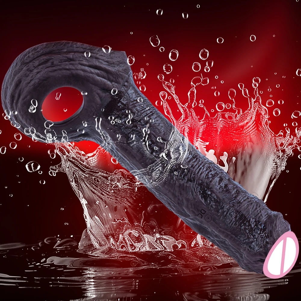 Penis Extender Cock Sleeve Men Adult Sexy Realistic Silicone Delay Ejaculation Enlargement Reusable Condom Training Sex Toys