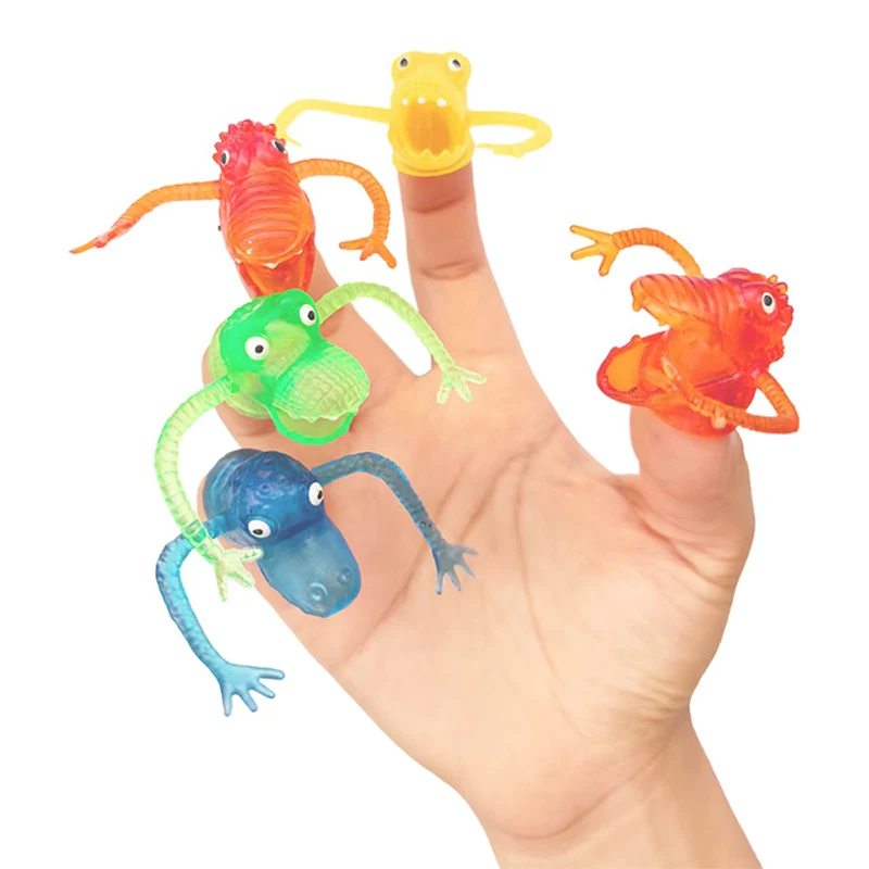 

Dinosaur Head Finger Puppets Story Telling Toys Kids Party Favors Stocking Stuffers Gifts Classroom Prizes and Fun Puppet Shows