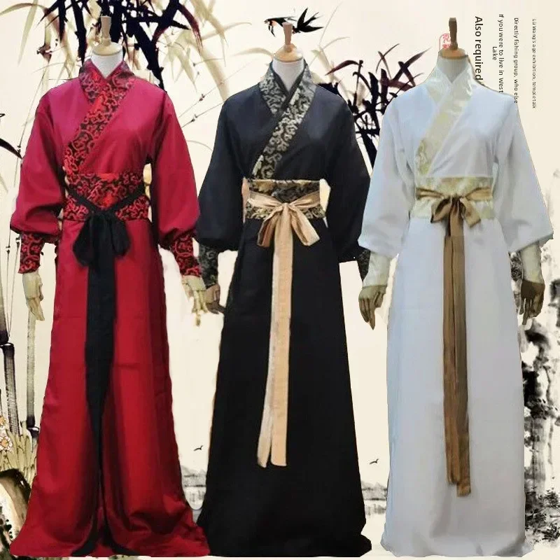 Traditional Chinese Ancient Tang Costume Stage Performance aduation Photoaphy Class orm Men's Women's Hanfu Xiake Boo