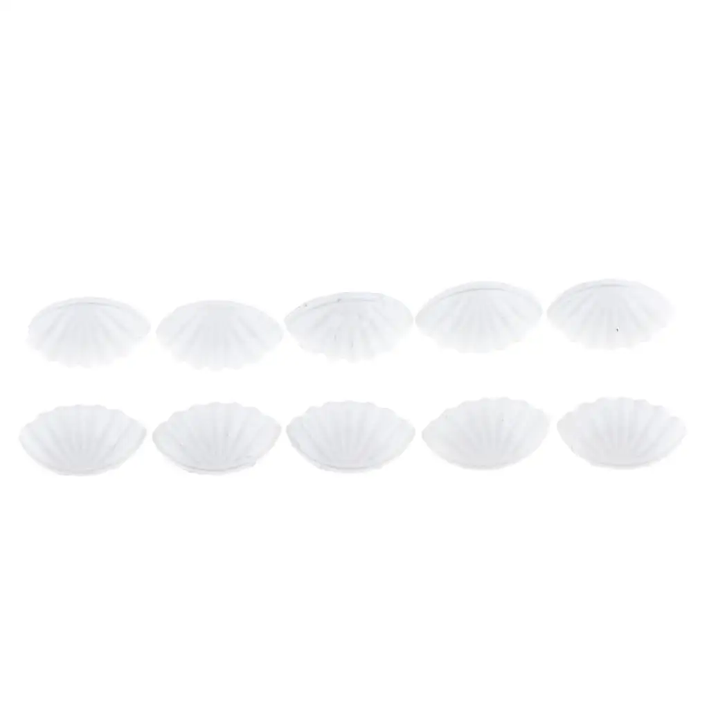 10 stuks 1/6 poppenhuis miniatuur vintage schelpvorm deur-/ladegrepen model