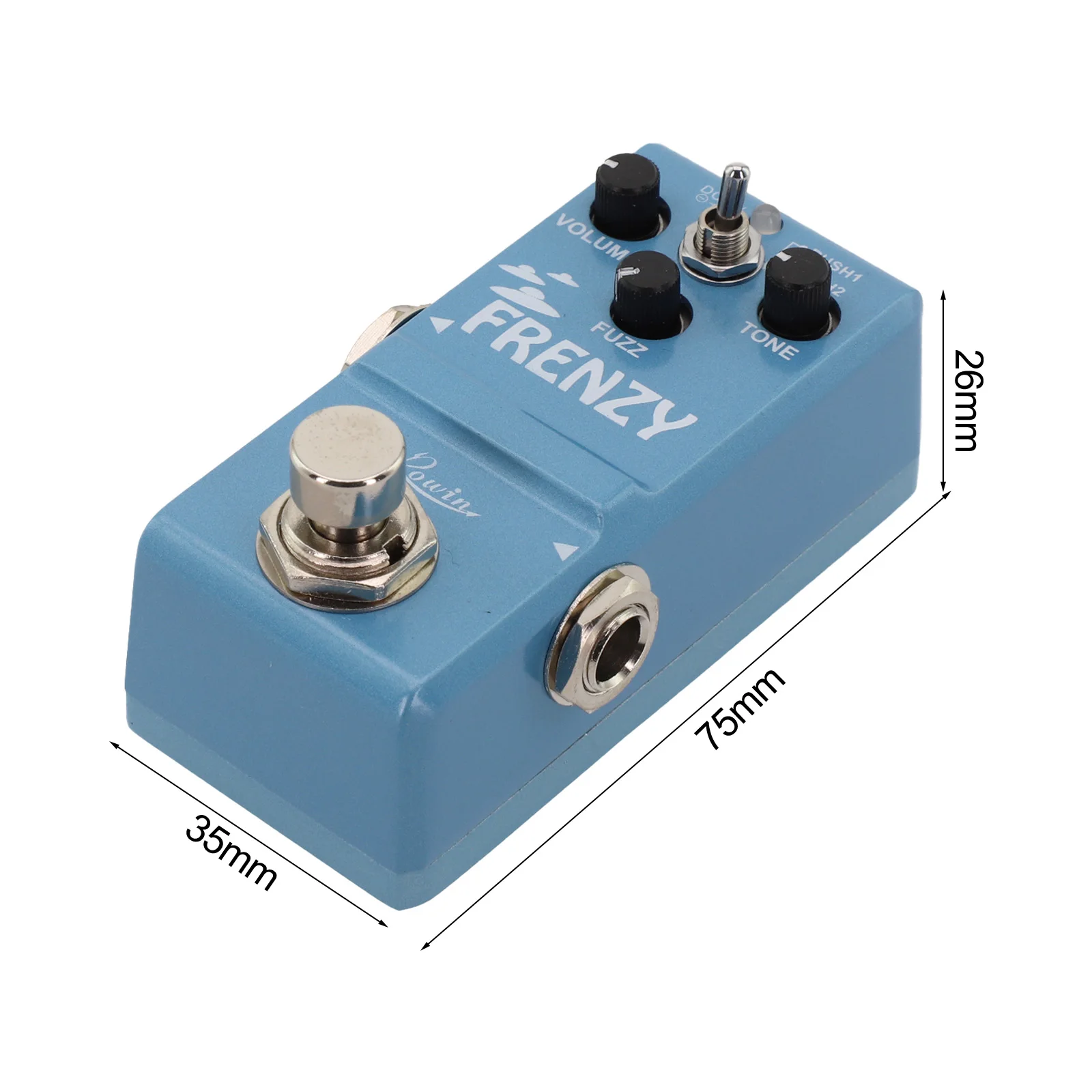 

Entertainment Fuzz Pedal Metal Shell Green Tone Unique Vintage Classic Electric Reliable Rowin Safety Long-lasting