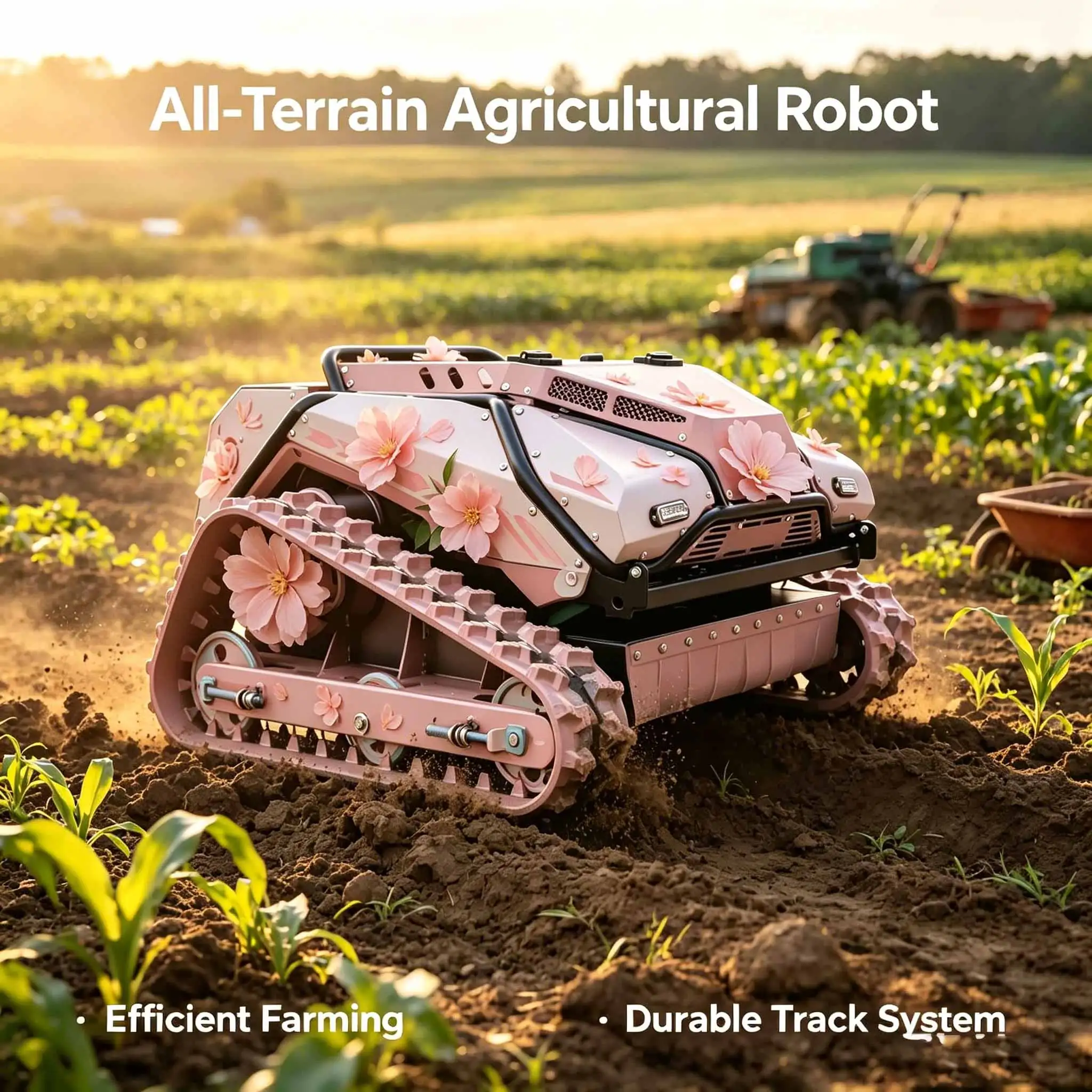 SAG-600 Factory Direct Customized Low Price Precise Remote Control Slope Crawler Lawn Robot Remote Control Lawn Mower