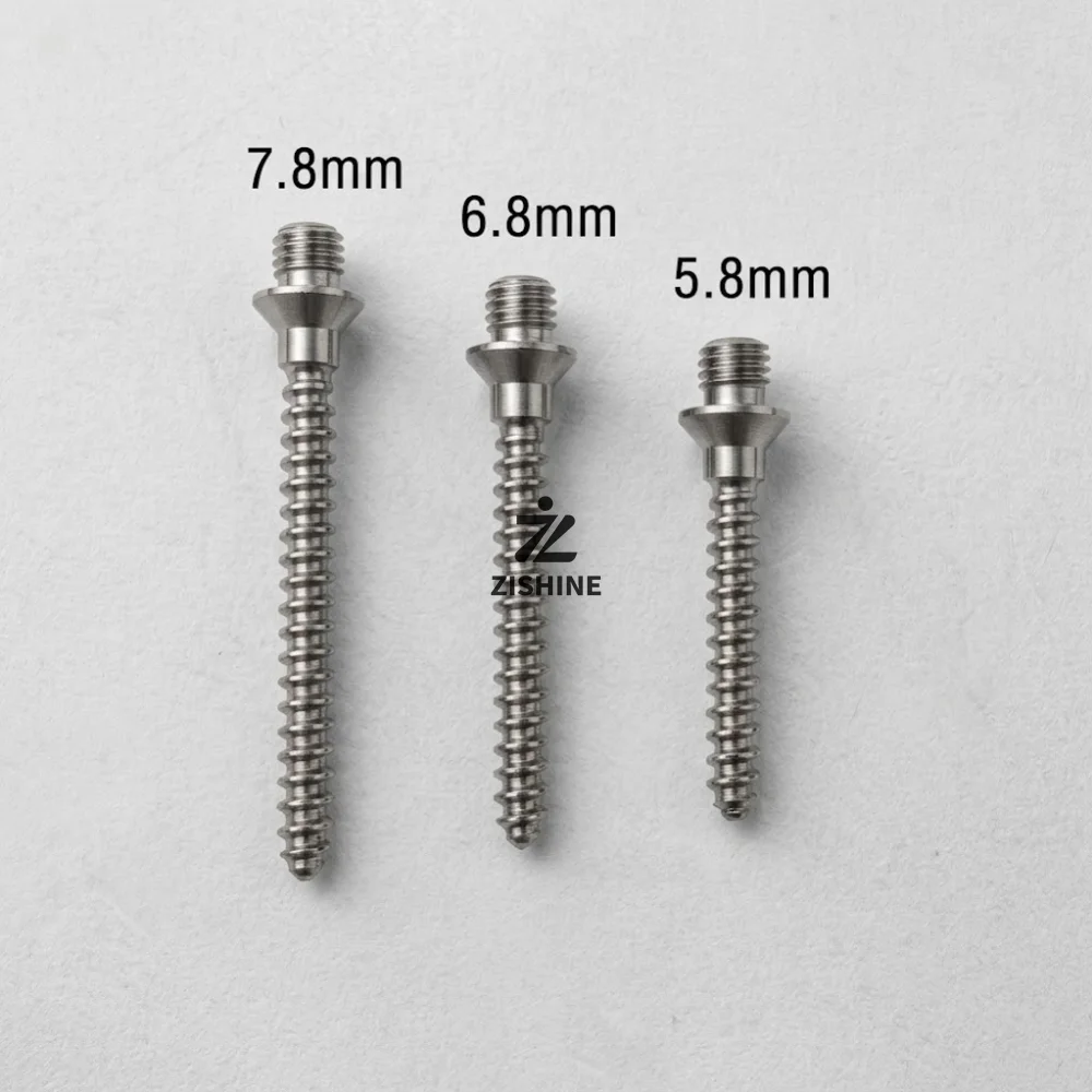 Durable Prosthetic Liner Locking Pin Stainless Steel Screw Thread Pin 5.8 6.8 7.8 cm for Prosthetic Shuttle Lock