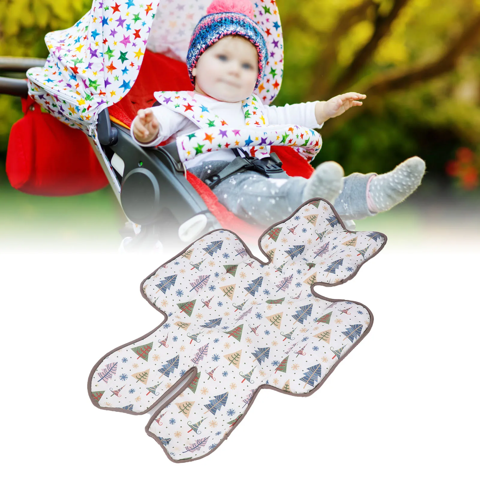 ZK20 Baby Carriage Cushion Body Support Special Shaped Reduce Fatigue Washable Stroller Seat Cushions Type 3