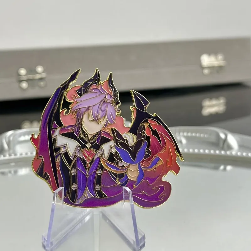 Gneshin Impact Durin Badges Cosplay Anime Columbina Damselette Costumes Pin Honkai Cyrene Kawaii Brooches Friend Gift Home Decor