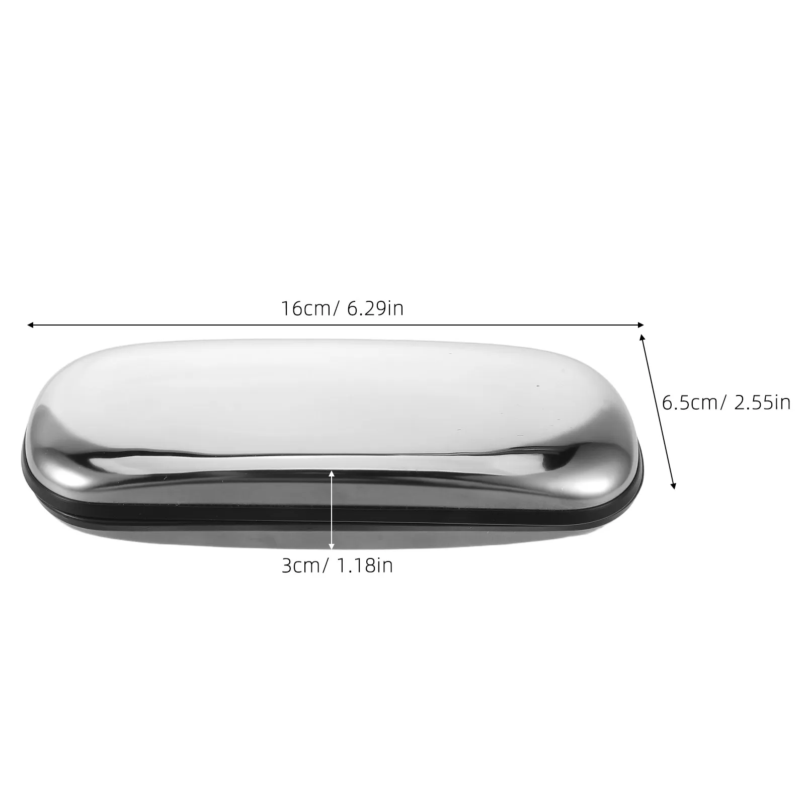 Metal Eyeglasses Case Hard Shell Protective Eyeglasses Carrying Case Lightweight Portable Travel Glasses Storage Box Impact