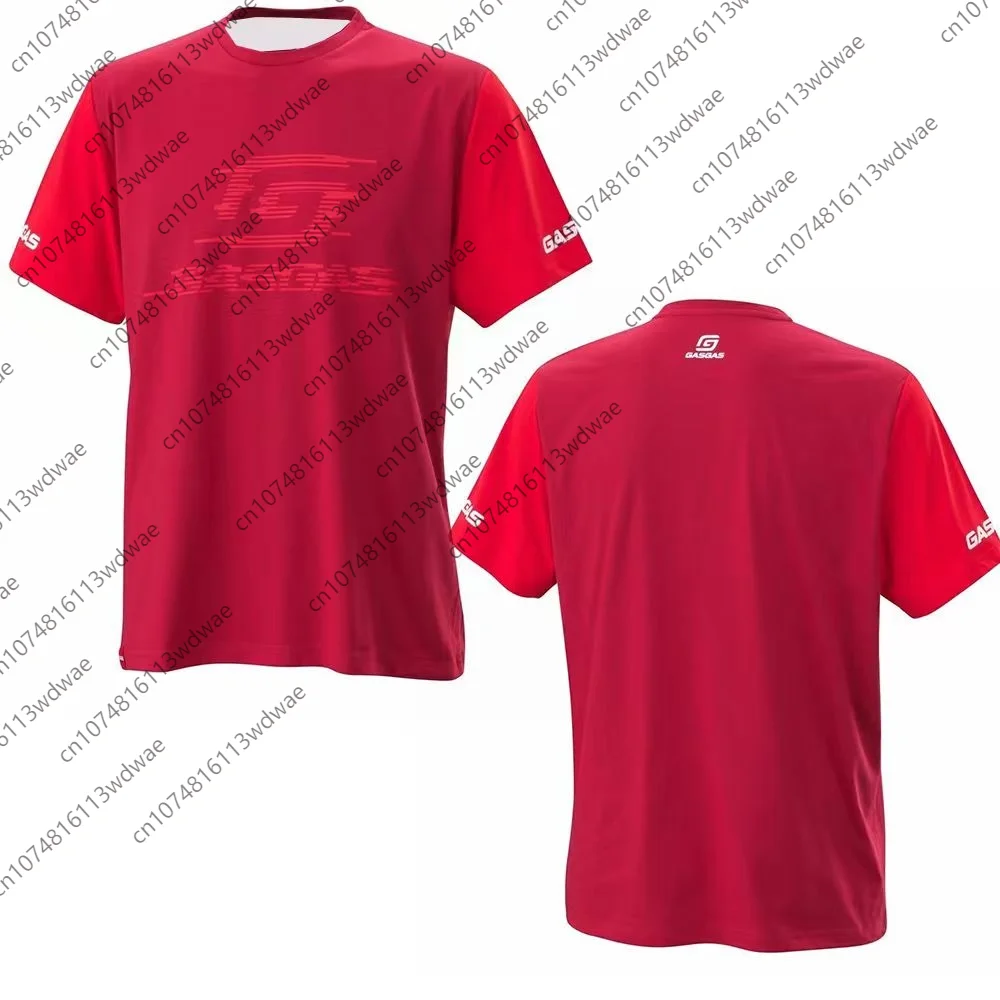 AliExpress GASGAS Factory Racing Short Sleeve T-Shirt Official Team Replica Quick Dry Breathable Racing Gear Sponsor Motocross Enthusiasts