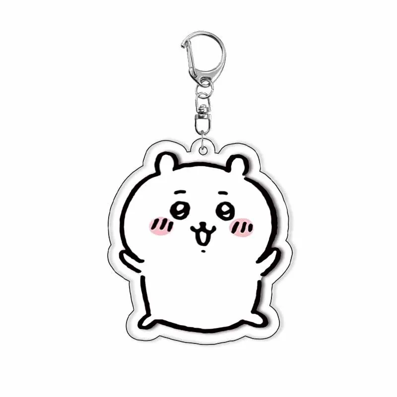 Cute Chiikawa Keychain Accessories Cartoon Hachiware Usagi Anime Character Kawaii Cosplay Acrylic Pendant Gifts for Children