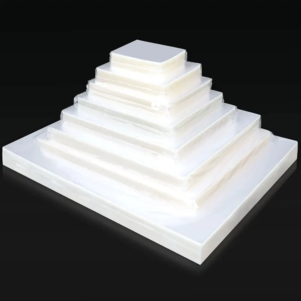 

100 шт. прозрачная пластиковая пленка, подходит для защиты фотографий и офисных документов, пыленепроницаемая, противообрастающая и долговечная.