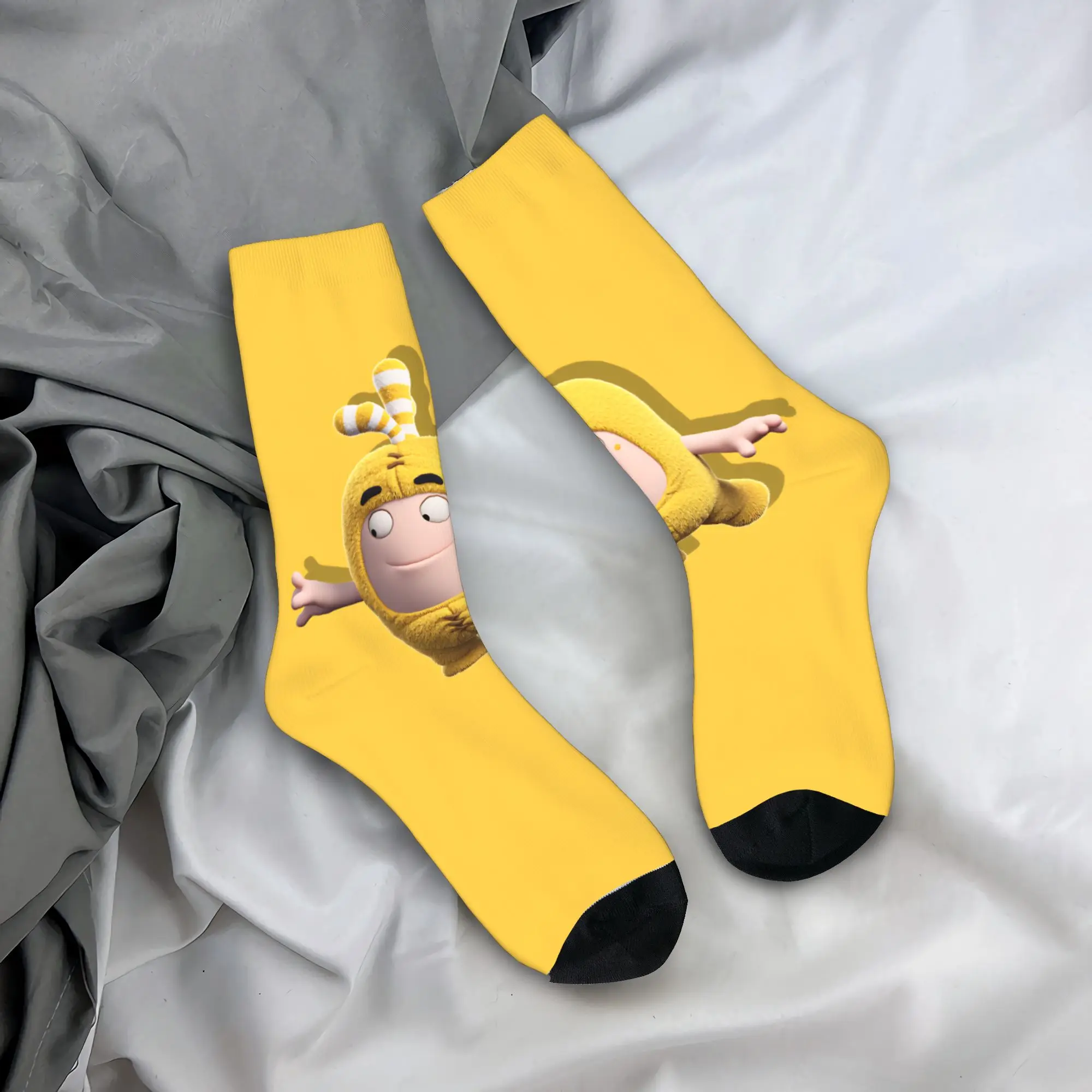 Calcetines para hombre Oddbods Bubbles medias lindas de dibujos animados calcetines antideslizantes suaves transpirables calcetines de diseño Retro de otoño para exteriores