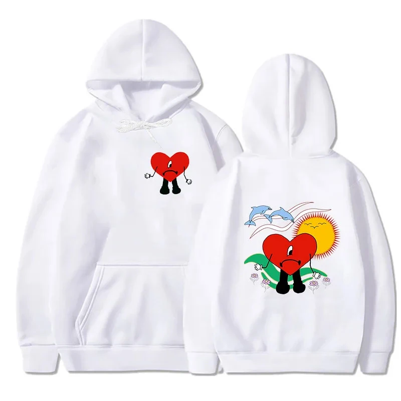 Funny Bad Bunny Hoodies Un Verano Sin Ti Print Men Women Streetwear Hoodie Hooded Sweatshirts Pullover Unisex Tracksuit Clothing