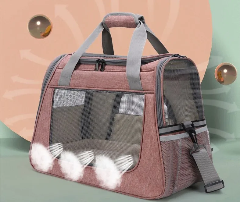 Hot Selling Fashionable Pet Carrier Should Bag Soft Carrier for Pet Transportation Suitable for Small and Medium Size