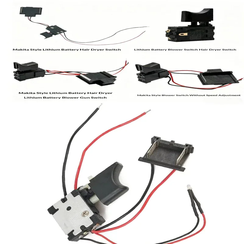 1Pcs 16A Lithium Battery Drill Speed Control Trigger Switches DC 21-25V Electric Drill Speed Control Push Button Trigger Switch