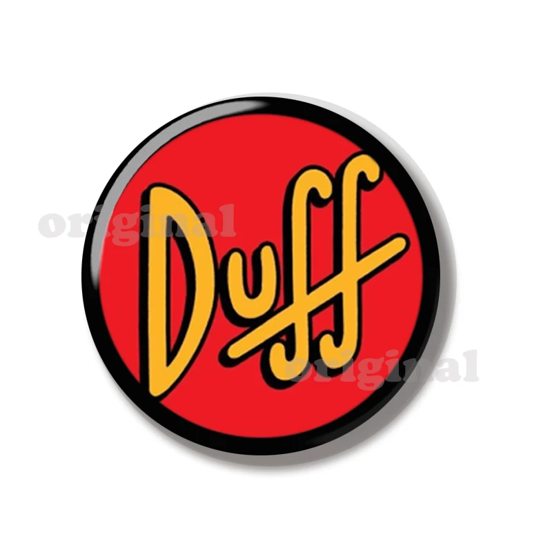 44MM Duff Beer Three Eyed Fish Pig Simp Pin Soft Button Pin Jewelry Creative Badge Cartoon Brooch Lapel Pin Bag Hat Decoration