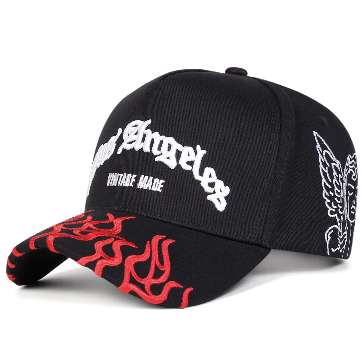Unisex LOS ANGELES Flames Stickerei Baseball Caps Frühling Herbst Outdoor Einstellbare Casual Hüte Sonnenschutz Hut Sport Kappe – Detail 4