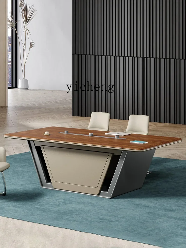 

ZZ Conference Table Simple Modern Conference Table and Chair Combination Reception Business Negotiation Training