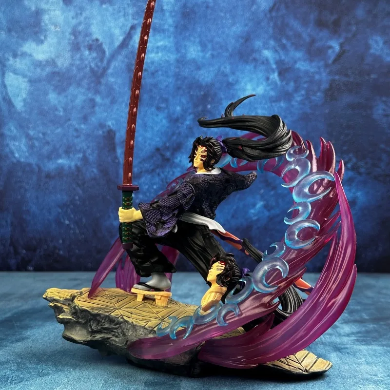 شيطان القاتل نموذج مانغا Sugikuni Yoriichi Kokushibo تمثال GK تمثال اللعب أنيمي عمل الشكل 20.5 سنتيمتر حلية الطرفية هدية