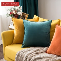 50*50 High Quality Velvet Cushion Cover Bed Pillow Case For Sofa Car Housse De Coussin Decorative Pillows Nordic Home Decor