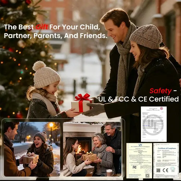 GAIATOP Chauffe-mains avocat en édition limitée pour femmes et hommes, paquet de 2, chaleur longue durée 13H, 3 réglages de chaleur rechargeables