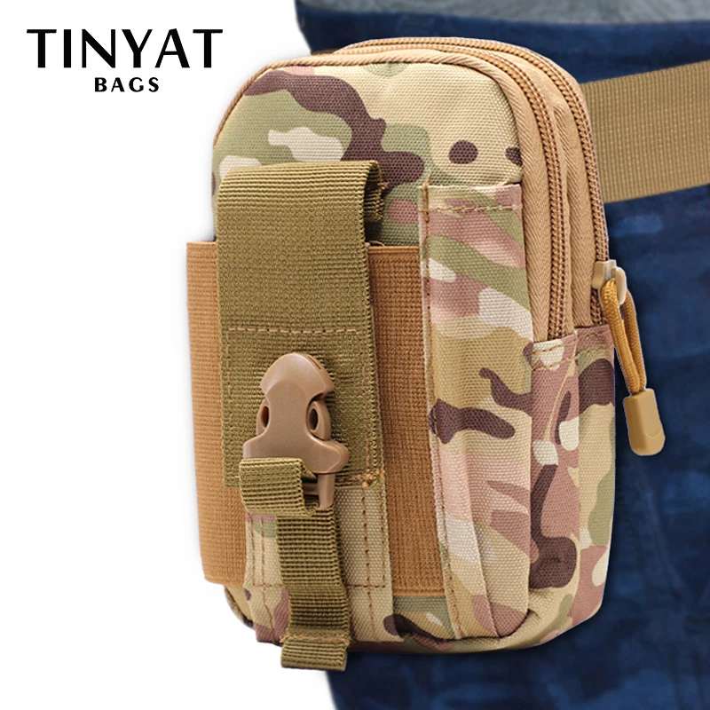 

TINYAT Military Tactical Fanny Pack Phone Money Large Waist Bag For Men Travel Hiking Sport Male Belt Bag Pouch Husband Bum Bag