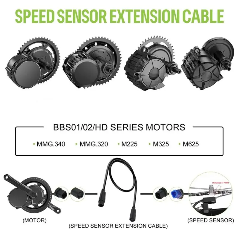 A74K-For Bafang CAN Protocol Compatible Electric Bicycle Extension Cable For Bike Display Extension Cable