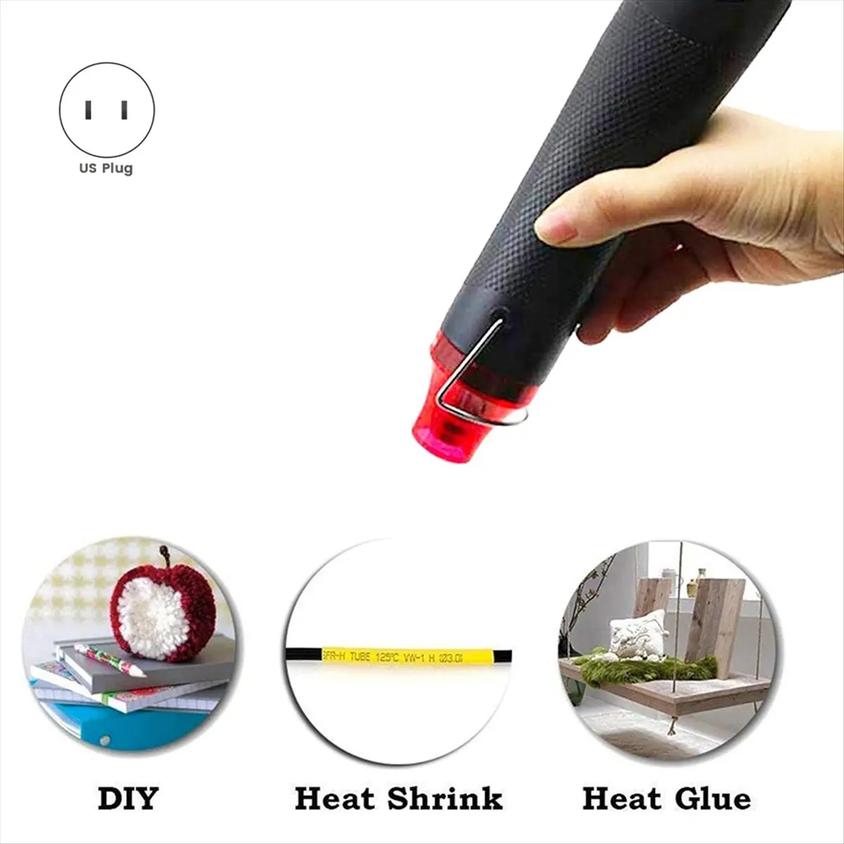 A75K Bubble Removing Tool for Epoxy Resin and Acrylic Art, DIY Glitter Tumblers, Specially-Designed Heat ,US Plug