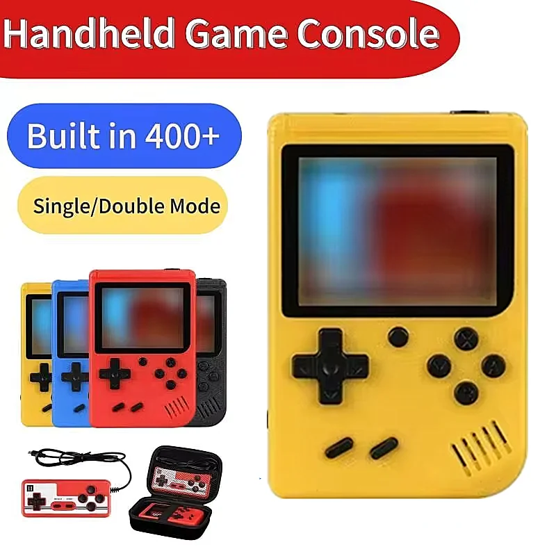 Mini Console de jeu vidéo 8 bits, 400 jeux intégrés, rétro, Portable, couleur LCD 3.0 pouces,