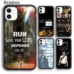 Krajews Newt Quotes The Maze Runner Phone Case Cover For iPhone 16 15 SE2020 14 6 7 8 plus 11 12 13 pro max coque Fundas