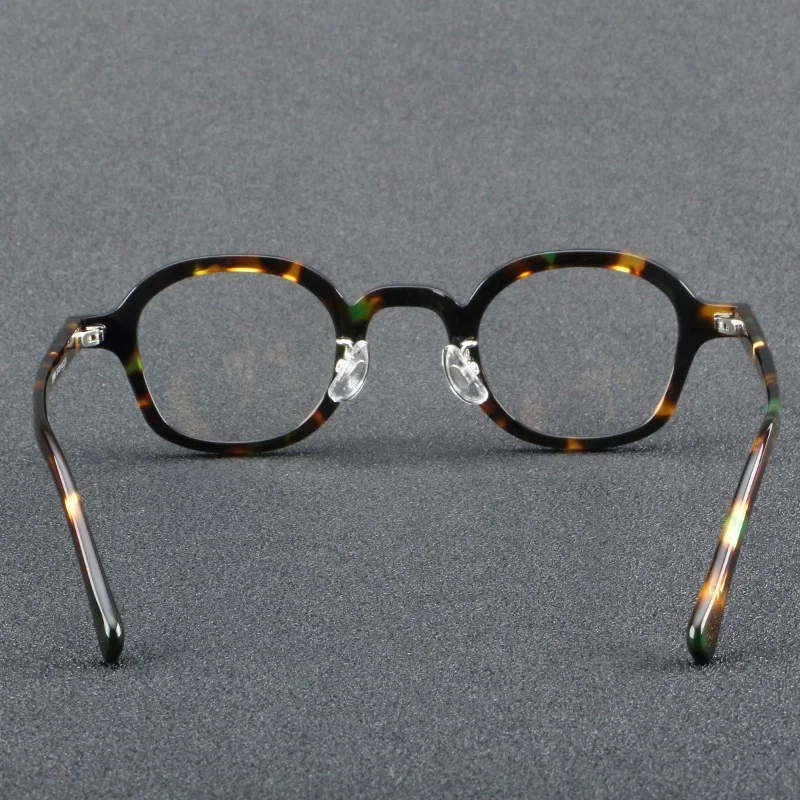 Vintage Frame Art Small Circular Frame Men's Reading Glasses High Quality Acetate Myopia Reading Optical Glasses Frame Ladies