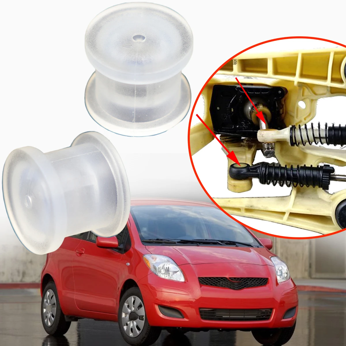 

For Toyota Yaris III (P13) Hatchback 2010-2020 Gearbox Shift Cable Linkage Bushing Connect Joint Collect Adjuster 338200D120 Kit