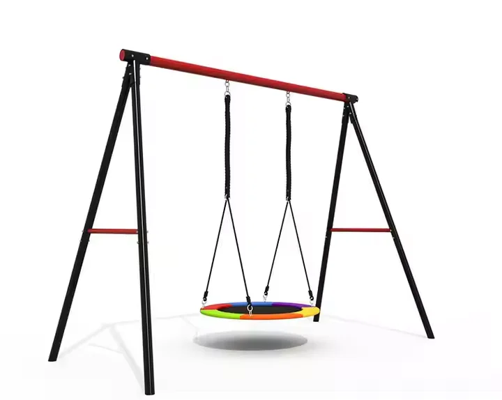 School Outdoor Swing Sets Backyard Outdoor Toy Swing Sets Easy Assemble Saucer Tree Swing