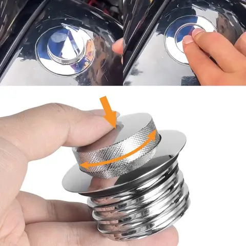 New CNC Aluminum Pop-Up Oil Tank Gas Cap Chrome Black Motorcycle for Harley Sportster XL883 XL1200 Dyna FXD Softial Fat Boy CVO